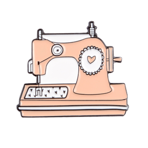 Custom sewing machine shape metal soft enamel pin badge