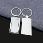 Custom Souvenir Metal Key chain DIY Printing Aluminum Keyring Blank Sublimation Keychain