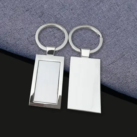 Custom Souvenir Metal Key chain DIY Printing Aluminum Keyring Blank Sublimation Keychain