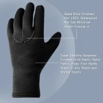 Custom Thickness 3mm Neoprene Elastic Diving Gloves Men Women Spearfishing Gear Winter Warm Gloves For Running Cycling Hiking