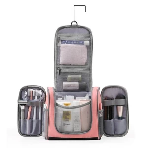 Custom Three Dimensional Waterproof Beach Toiletry Case Luxury Makeup Organizer Travel Cosmetic Bag