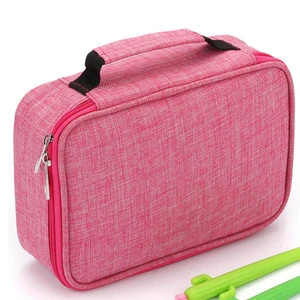 Custom Used To Student Pink Printed Pencil Bag Case