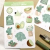 Custom vinyl stickers sheet die cut deco planner paper stickers for kids