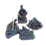 Custom Wholesale Mineral Crystal Cluster Natural Crystal Cluster Titanium Rainbow Fusion Ore Crystal Cluster for Decoration