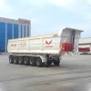 Customized 3 4 Axle Heavy Duty 35 40 45 Cbm Cargo 60 Tons Dump Truck End Rear Dumper Semi Trailer