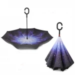 customized advertising design Fantasy starry sky protection automatic travel full body umbrella
