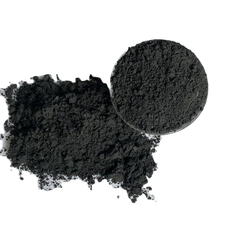 Customized Black High Hardness Pure Flake Natural Graphite Powder Sem