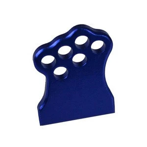 customized CNC Machined Aluminum Steering Knuckle part blue anodizing