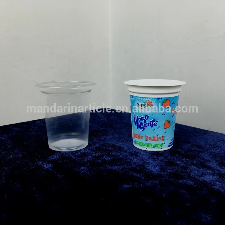 Customized Disposable Food Yogurt PP  Cup With Logo