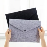 customized felt A4 file folder/ office supply felt document bag for A4 paper or laptop sleeve