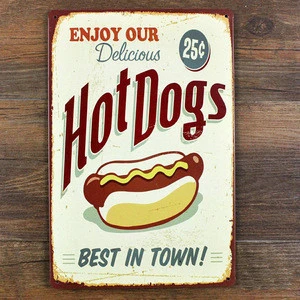 Customized Metal Wall Art Tin Sign Vintage Tin Sign Crafts for Home Wall Decor