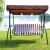 Import Customized Pattern Outdoor 3 Seats Hanging Swing Chair Rocking Chair For Garden Patio Balcony from China