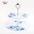 Import Customized Tempered Colored Pattern Double Glass Cake Stand, Dessert Tray, Dessert Plate for Wedding Table Decor from China
