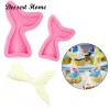 D0561 DIY 3D Mermaid tail Silicone Fondant Mold Cake Decorating Tools Fish tail Cupcake Candy Gumpaste Molds