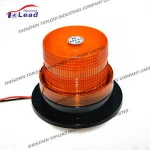 DC12-80V LED Red Strobe Rotating Emergency Beacon Light PC lens Signal Warning Flashing  Lamp for forklift trucks