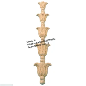 decorative antique wood carved furniture parts appliques and onlays