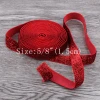 decorative metallic lurex elastic band ribbon 5/8 elastic webbing tape with metallic glitter