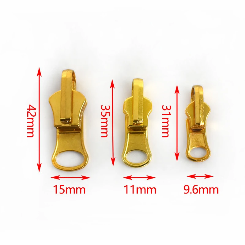 Deepeel AP540 3/5/8# Garment Zips Accessories Double-sided Rotation Zipper Puller For Zipper Accessories