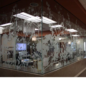 Designer Tempered Portable Wall  Cabin Aluminium Channel Office Half Glass Partition