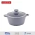 Import die cast  marble coating induction bottom casserole aluminum pot cookware from China
