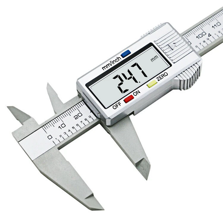 Digital Vernier Calipers measure 150mm 6inch LCD Electronic Carbon Fiber Gauge height measuring instruments micrometer