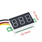 Digital Voltmeter Red Green Blue DC 0V-100V 3 Lines 3 digit Voltage Panel Meter Display led Color for arduin