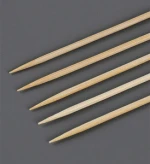 direct factory best seller BBQ skewers bulk pack disposable round natural bamboo BBQ stick  45cm