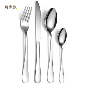 Dishwasher Safe Fork Spoon Knife Set PVD Coating Stainless Steel Cutlery Flatware Set 24 pcs