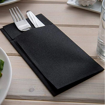 Disposable paper napkins linen feel guest towels with cutlery
