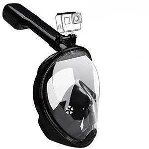 Diving Mask Leak-Proof Full Face Mask, Underwater  Swimming Anti Fog Diving Silicone 180 Degree View Snorkel Mask