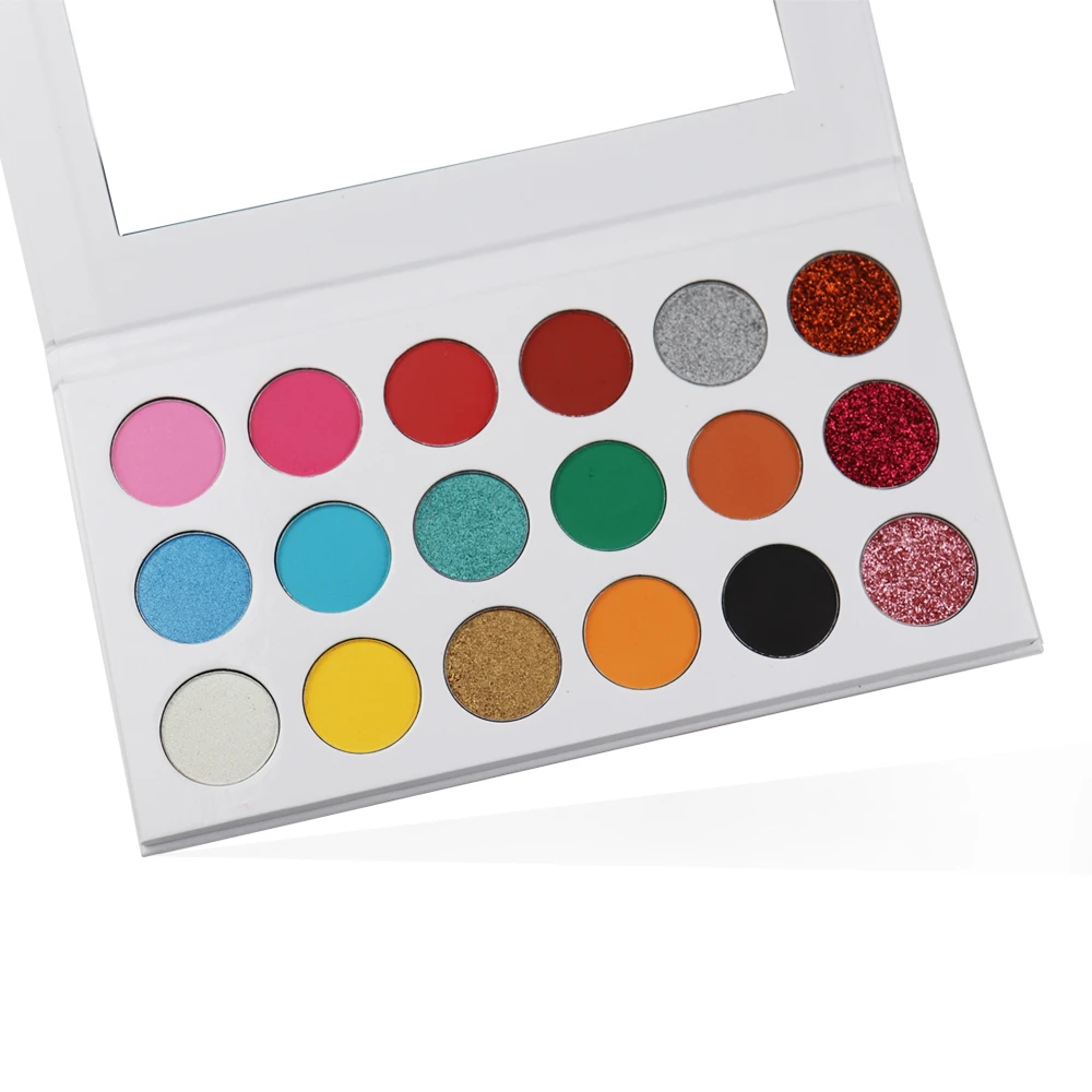 DIY Choose Your Own Color Custom Eyeshadow Palette Low MOQ Cosmetics New Private Label Best Makeup Cardboard Eyeshadow Palette