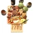 Import Double Drawer Charcuterie Platter And Serving Meat Cheese Board Wooden Food Chop Bamboo Cheese Board With Knife Set from China