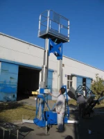 double mast aluminum lift table/portable man lifter/aluminum alloy lift