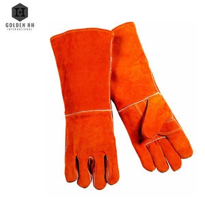 Double Protection Welding Glove Split Leather Welding Gloves.