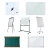 Import Double sides glass whiteboard with holder stand reversible and movable glass whiteboard magnetic board from China