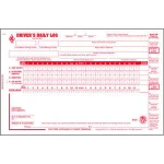 Driver Daily Log Book 10-pk. w/ Detailed DVIR & Daily Recap - 2-Ply, Carbon, 8.5"x5.5", 31 Sets of Forms Per Book