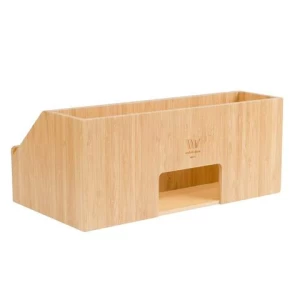 DS Office Desk File Organizer Desk stationery storage box Wooden pencil case