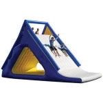 Durable 0.9mm PVC Material Water Park AirTight Inflatable Slides