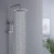 Import Durable brass shower faucet wall-mounted hand shower head shower bathroom faucet from China