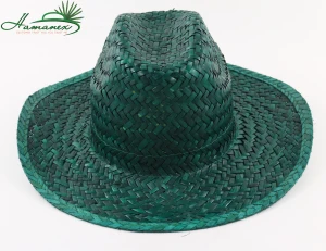 Dying green sea grass hat customized cowboy hat (straw hat)