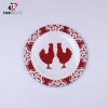 Easter Design Red Round Melamine Plate And Dish