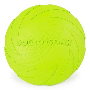 Eco-friendly Pet Product Natural Rubber Dog Training Toys Pet Flying disc