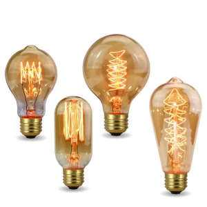 Edison incandescent bulb tungsten filament lamp retro nostalgic decoration personality creative art led bulb lamp