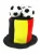 Import EK 2020 Belgium football hat football fans cap with soccer ball on the top from China