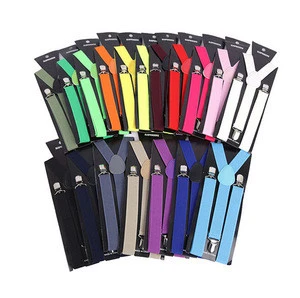 Elastic Fabric Custom Print Suspenders With Custom Logo