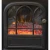 Import Electric Fire Electric Fireplace Freestanding Stove Portable Type Polyresin Log Set Flame Effect Black Finish from China