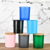 Empty 5.6oz 8oz 12oz Colorful Glass Candle Jar