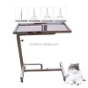 EUR VET Folding Adjustable Veterinary Equipment 304 Stainless Steel Hospital Mayo Table for Medical Use