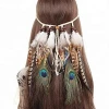 European and American native peacock feathers with hippie national wind hair