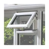European style aluminum black awning ventilation windows double glass top single hung door and window